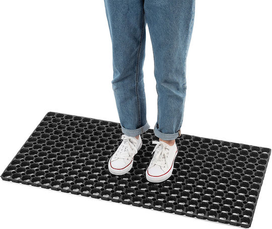 Kadax Non-Slip Rubber Black Doormat 100x50cm Thickness 22mm