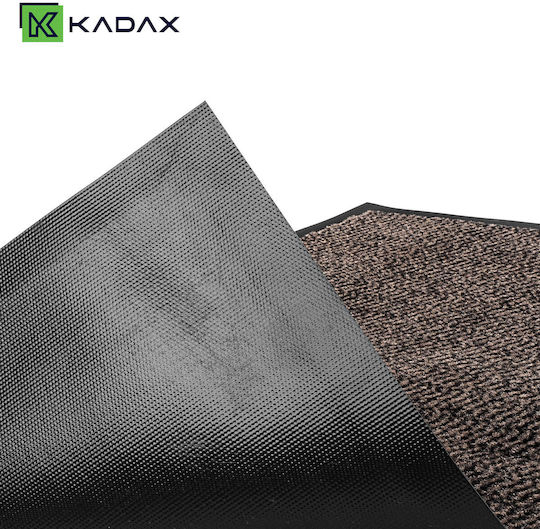 Kadax Входен Неслизащ Килим от Каучук Кафяв 60x40см Дебелина 5мм