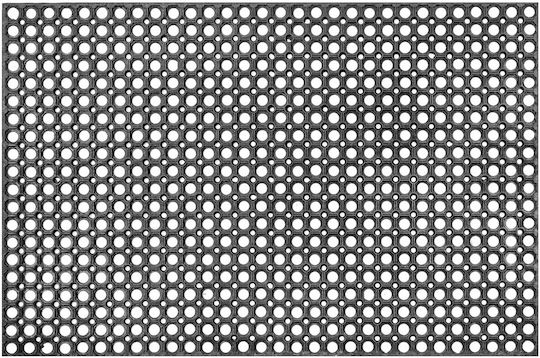 Kadax Non-Slip Rubber Black Doormat 150x100cm Thickness 15mm