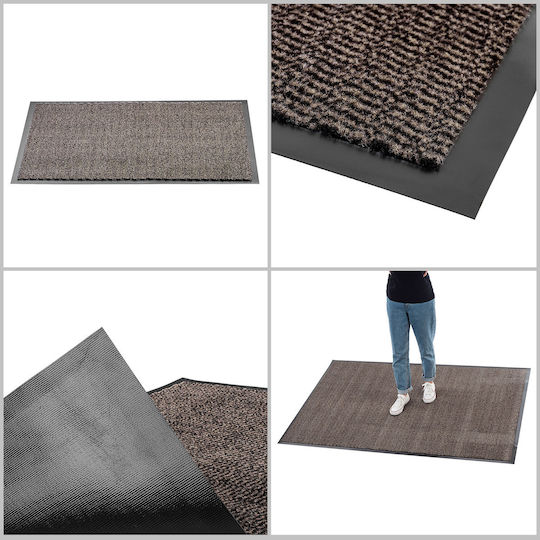 Kadax Kadax Non-Slip Brown Doormat 120x120cm Thickness 5mm