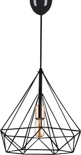 Megapap Donald Pendant Light Black 25x30x65cm Megapap Donald Pendant Light Black 25x30x65cm