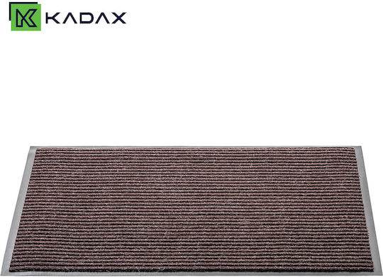Kadax Πατάκι Εισόδου Αντιολισθητικό από Καουτσούκ Καφέ 60x80εκ. Πάχους 6mm