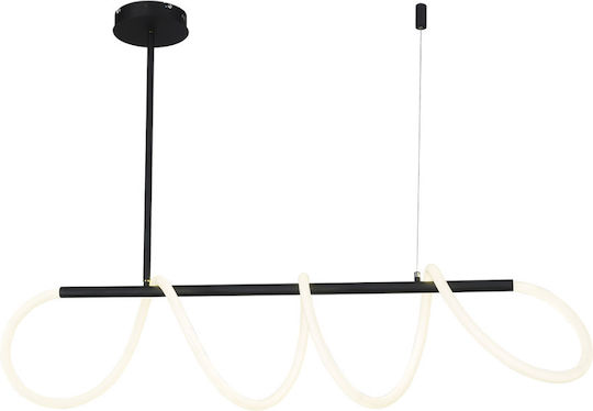 Atman Lyon Hängelampe Schwarz Schiene 115x70cm.