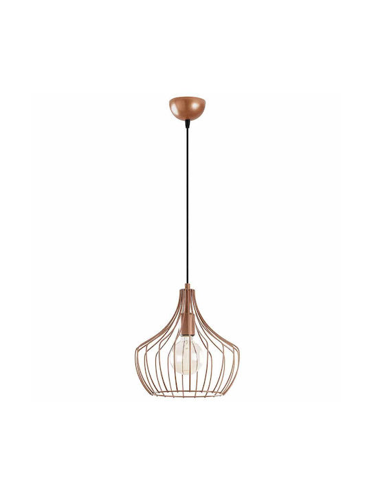 Opviq Mezopotamya Pendant Light Orange with Socket E27 27x27x126cm
