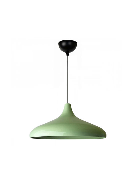 Megapap Lela Κρεμαστό Φωτιστικό Πράσινο με Ντουί E27 31x31x100εκ.