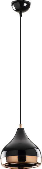 Megapap Yildo Lustră Negru cu Dulie E27 17x112cm.