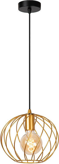 Lucide Lightning Κρεμαστό Φωτιστικό Χρυσό 25εκ. Lucide Lightning Κρεμαστό Φωτιστικό Χρυσό 25εκ.