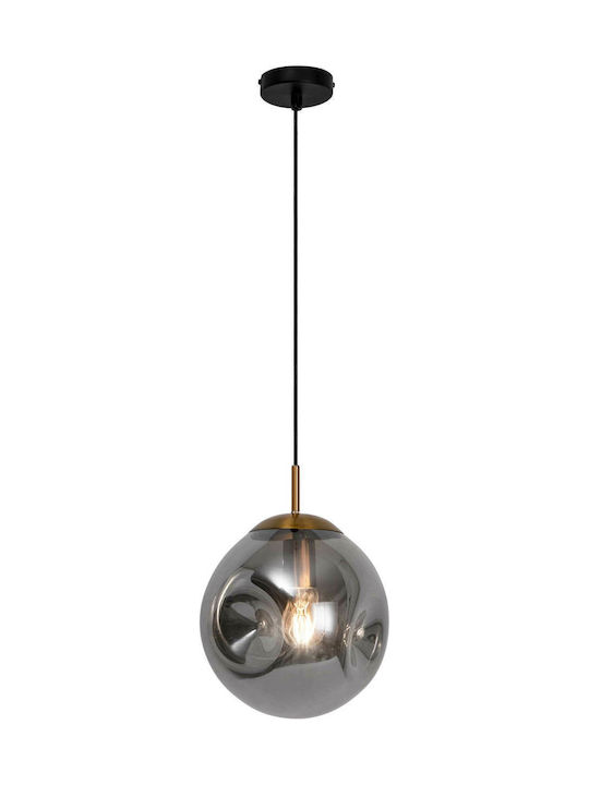 Viokef Oscar Pendant Light Silver Ball with Socket E27 25cm