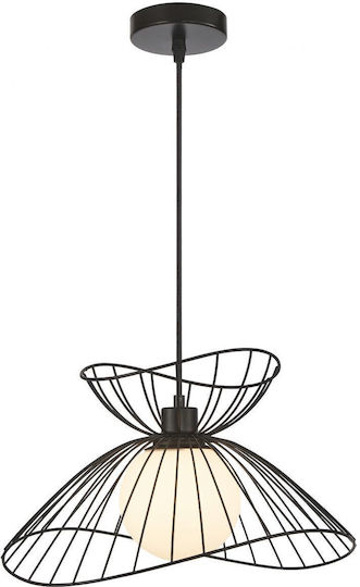 Viokef Belinda Висящо Осветително Тяло Черен Топка с Цокъл E27 45x29см.