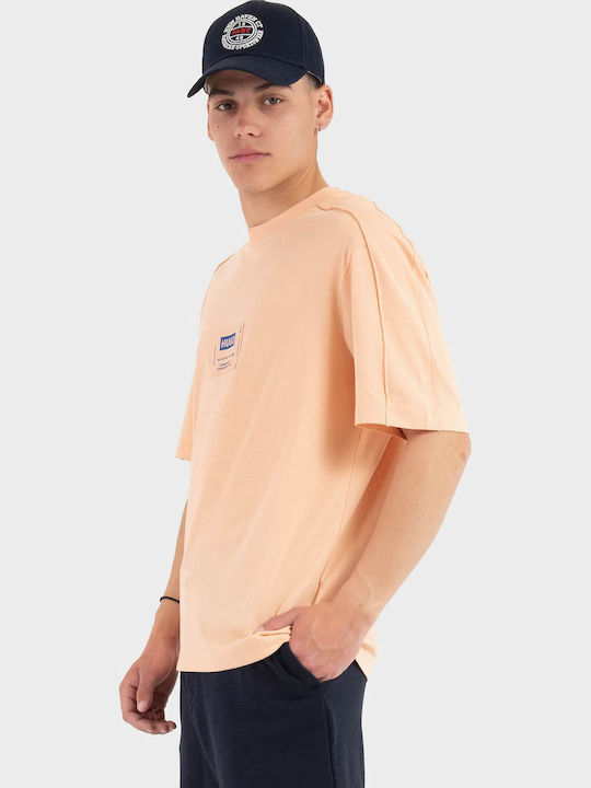 Hugo Hugo Herrenblusen Kurzarm T-Shirt Hell Lachs Hugo Hugo Herrenblusen Kurzarm T-Shirt Hell Lachs