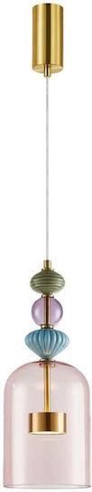 Eko Light LED Κρεμαστό Φωτιστικό Μπρούτζινο 16x16εκ.