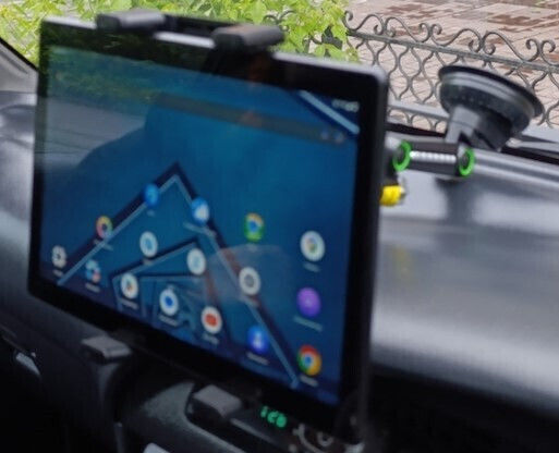 ACP Suport Auto Pentru Telefon cu Cârlige Reglabile Negru
