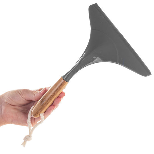 Window Squeegee Mirror Cleaner Shower Cabins Gray