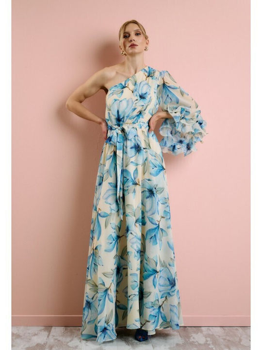 Summer Maxi Dress for Wedding / Christening Light Blue