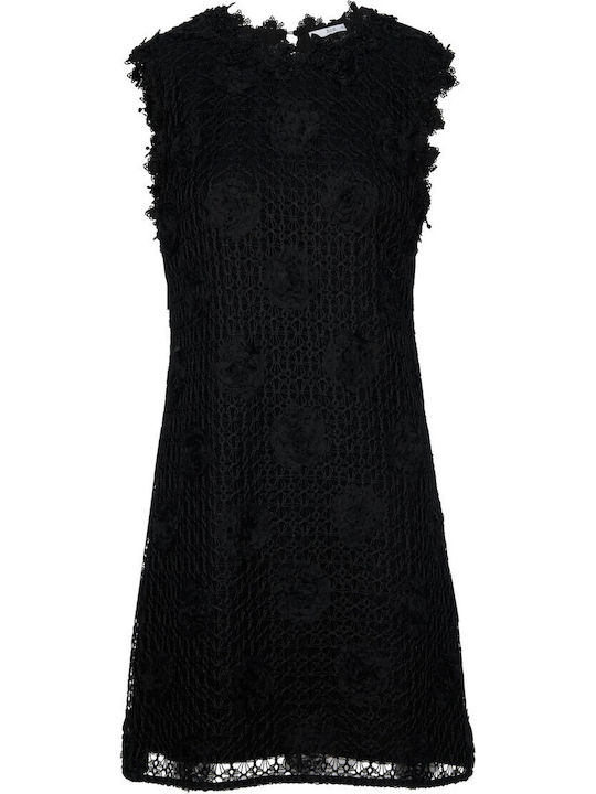 Summer Mini Dress for Wedding / Christening with Lace Black