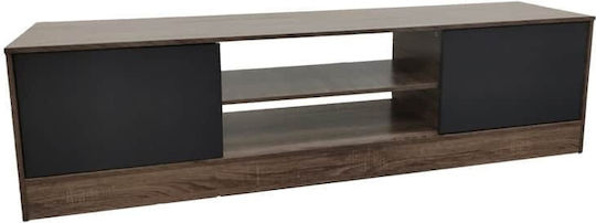 Έπιπλο Τηλεόρασης Sasa Oak-ανθρακί Μ150xΠ35xΥ41.5cm