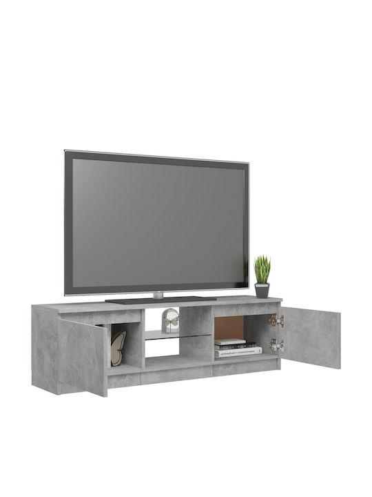 Stand TV Cu Iluminare LED Gri L120xA30xÎ35,5cm