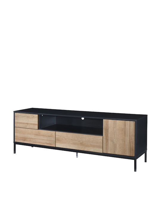 Телевизионна Мебел Blackbird Riviera Oak Черна Дължина 160xДълбочина 40.5xВисочина 58см