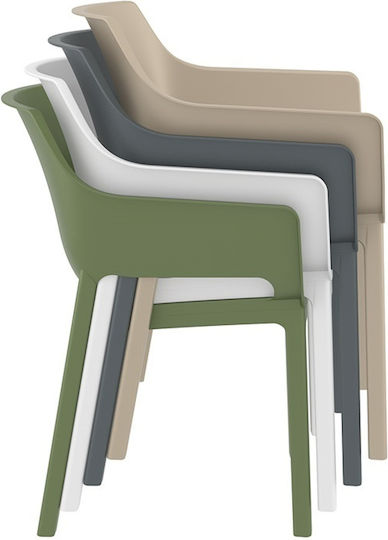 Outdoor Chair Polypropylene Dora Dark Grey 58x59x80cm