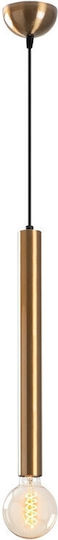 Megapap Lizy I Κρεμαστό Φωτιστικό Χρυσό με Ντουί E27 4x4x139εκ.