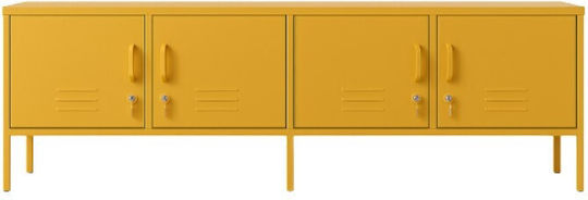 TV Stand Color Metal Mustard L160xW45xH55cm