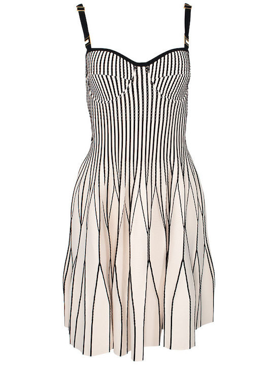 Summer Mini Evening Dress Black/White
