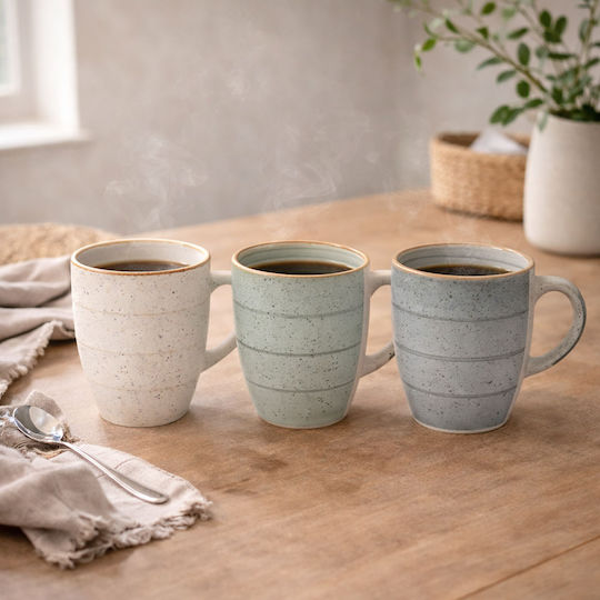 Ankor Cană Ceramică Bej 355ml 12 Bucăți