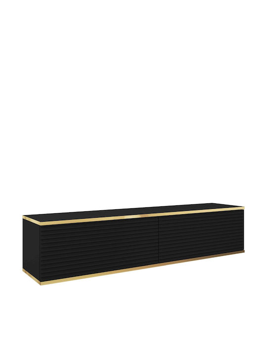 Телевизионна Мебел Oro MDF Антрацит М135xД32xВ30см