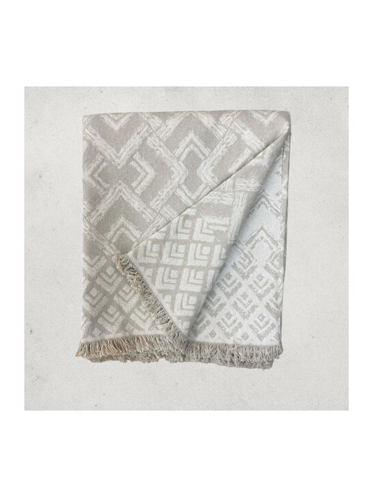 Linea Home Balzano Throws Set 3 pcs Ecru
