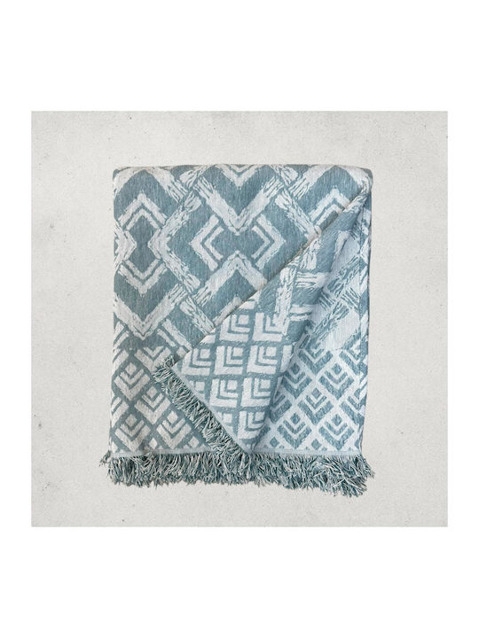 Linea Home Balzano Throws Set 3 Pcs Petrol Blue