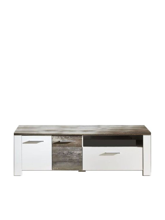 Έπιπλο Τηλεόρασης Mateo Λευκό Μ144xΠ48xΥ52cm