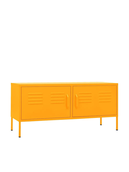 Stand TV Metalic Galben Muștar L105xA35xÎ50cm