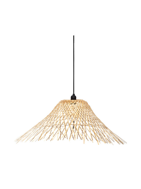 Atmosphera Moxa Adjustable Beige Boho Bell Pendant Ceiling Light with E27 Socket 76x76x25cm