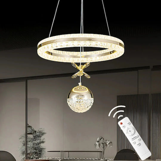 SteweHome Ceiling Light Lamsi Gold LED Double Direction Modern 40x90cm