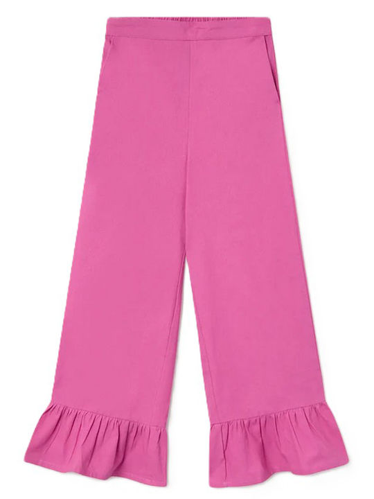 Kids Trousers Fabric Pink