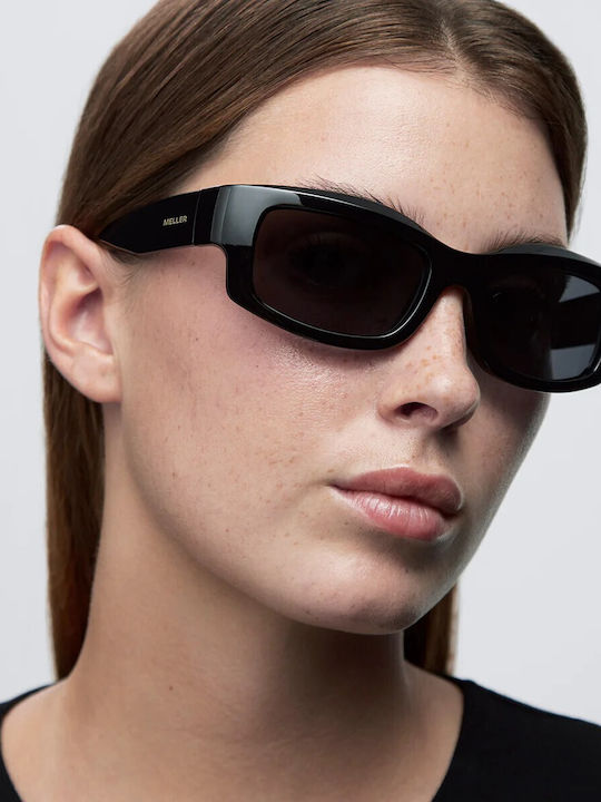 Meller Zuba Unisex Γυαλιά Ηλίου με Μαύρο Κοκκάλινο Σκελετό και Μαύρο Φακό ZB-TUTCAR