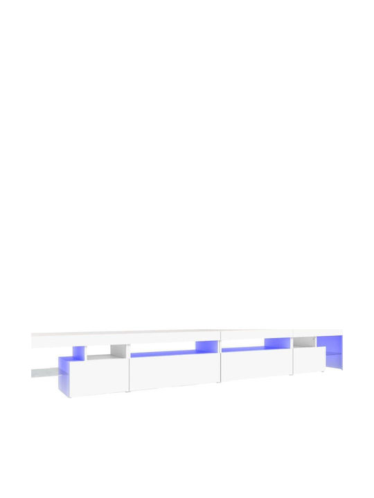 TV-Ständer mit LED-Beleuchtung Weiß M290xT36.5xH40cm