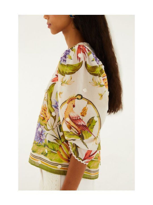 Damen Bluse Mehrfarbig