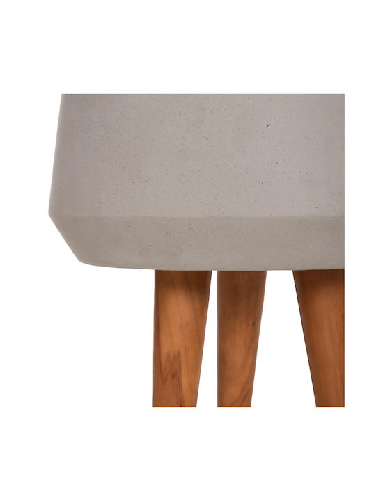 HomeMarkt Quan Γλάστρα Τσιμεντένια Γκρι 32x32εκ.