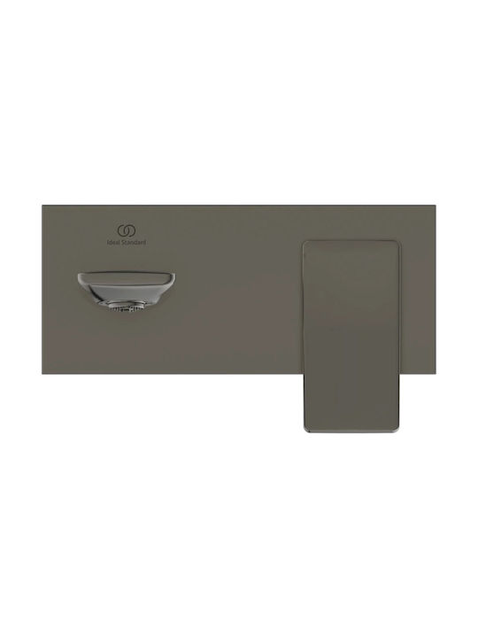 Ideal Standard Μίκτης Μπαταρίας Εντοιχισμού για Νιπτήρα Γκρι