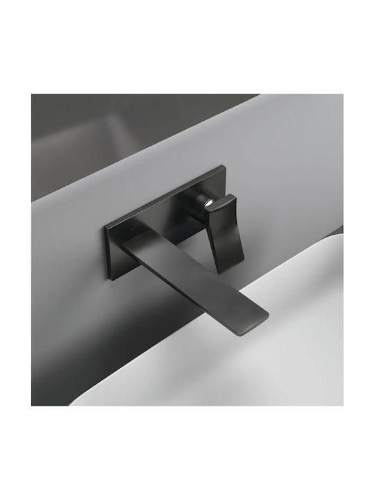 Ideal Standard Μίκτης Μπαταρίας Εντοιχισμού για Νιπτήρα Γκρι
