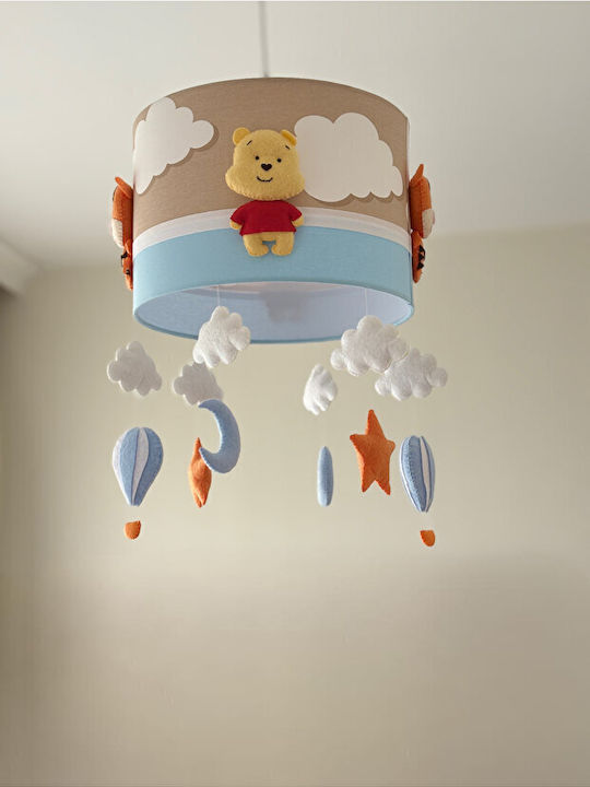 SteweHome Kids Wall Light Winnie The Pooh & Tigger Blue 20x30cm