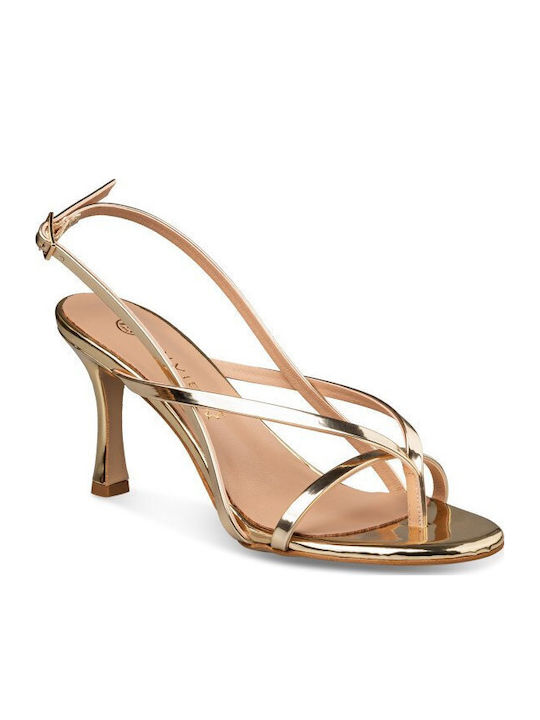 Goldene Damen Sandalen