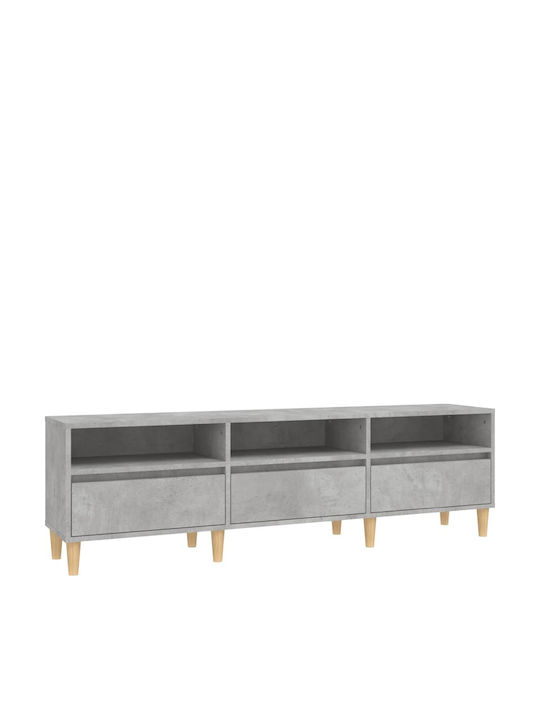 TV-Ständer Grau Beton M150xT30xH44.5cm