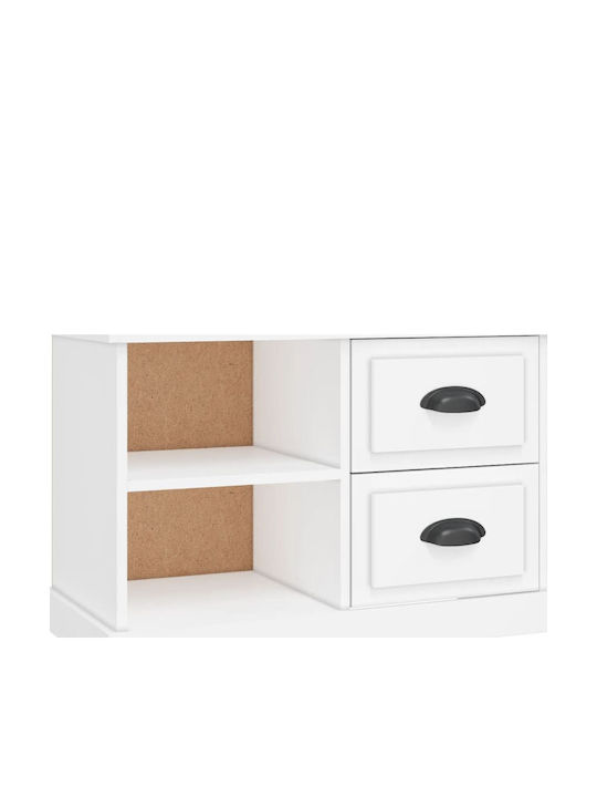TV-Ständer Weiß M73xP35,5xH47,5cm
