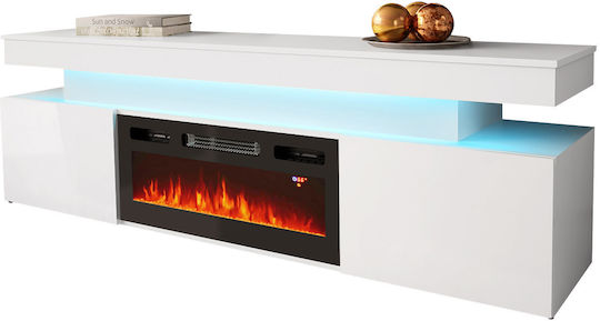 Holz Glossa 2D Weiß 190x41x59cm 162715609