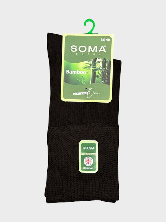 Soma Socks Ανδρικές Κάλτσες Μαύρο