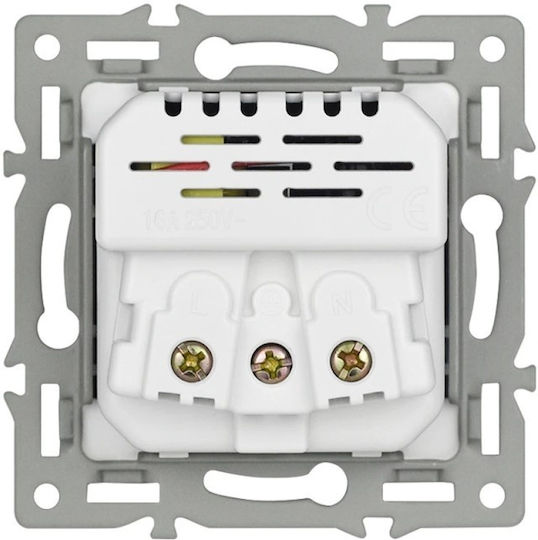 Μονή Πρίζα Ρεύματος με 2 Θύρες USB Χρυσή