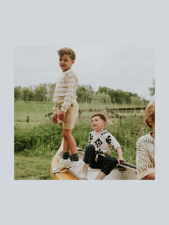 Kinder Shorts Bermudas Stoff Beige