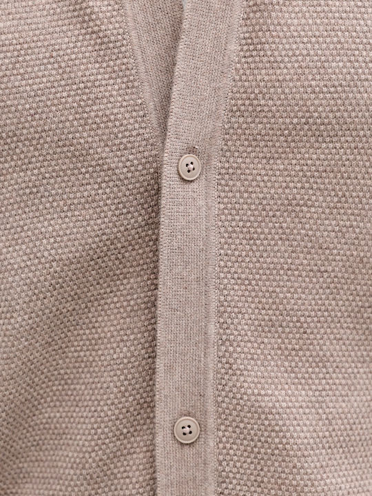 Resort Short Sleeve Shirt in Regular Fit Beige